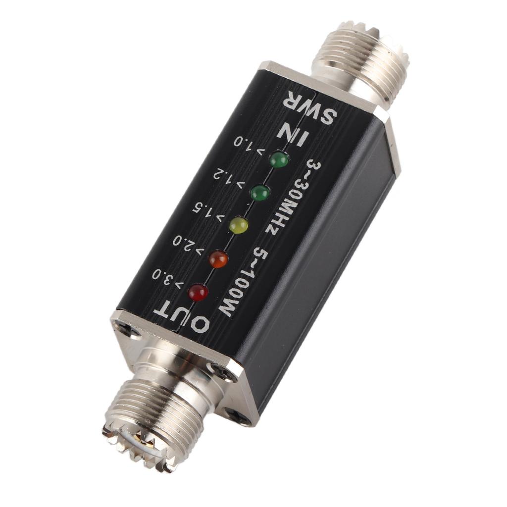 5‑100W Standing Wave Meter Mini Shortwave LED Indicator SWR Meter for Antenna Radio