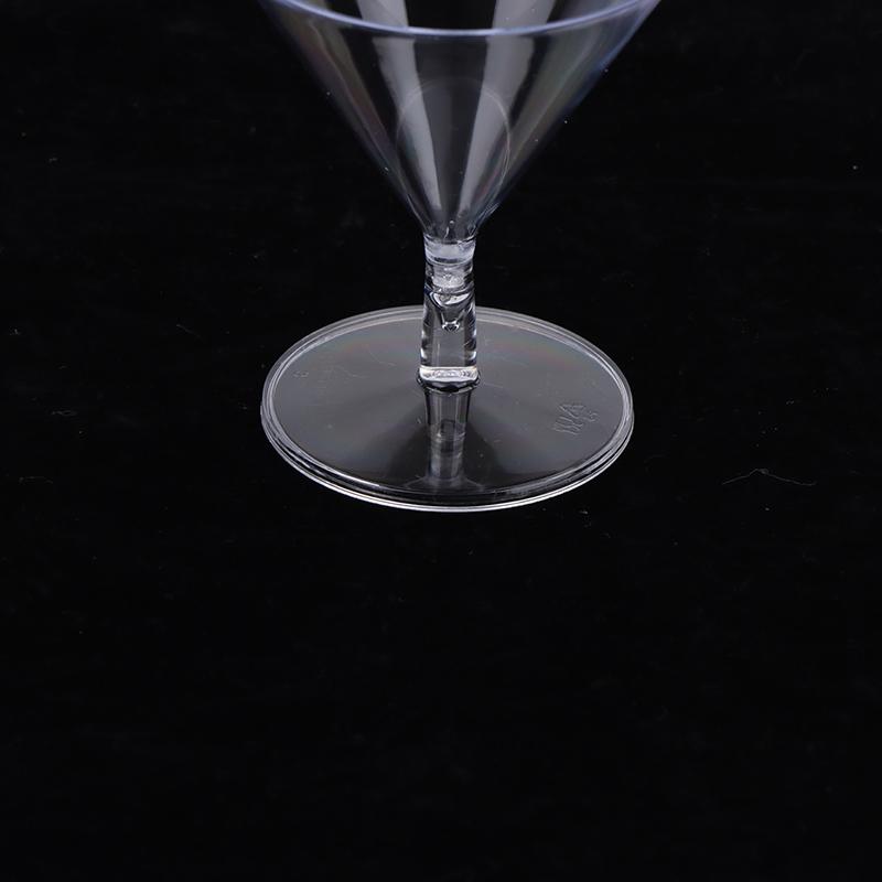 5Pcs 60Ml Disposable Cocktail Glass Plastic Champagne Flutes Cup Dessert Party Goblet Bar Drink Cup Mini Wine Glass Plastic