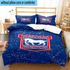 Set Biancheria da Letto con Stemma FC Ipswich 3 Pezzi, Include 1 Copripiumino e 2 Federe Perfetto per Camera da Letto, Dormitorio, Regalo di Natale per Fan