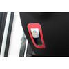 Electronic Handbrake Panel 1PC 2016-2018 For Benz E-Class W213 Red Aluminum Trim