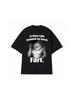 Wenn sie hinter deinem Rücken reden Fart Wolf Literally Me Lustige Meme Emo T-Shirts Harajuku Retro Oversized Lässige Lockere Oberteile