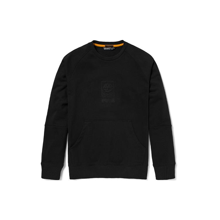 Timberland Sweatshirts Men's Black Crew Neck Moderate Regular A2D3J-001
