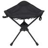 Folding Camping Stool 360 Degree Rotating Lightweight Triangular Portable Outdoor Small Chair for Hiking Fishing BBQ