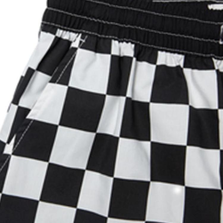 Vans Black And White Checkerboard Print Casual Straight Leg Shorts Women shorts VN0A4MN1J0Z