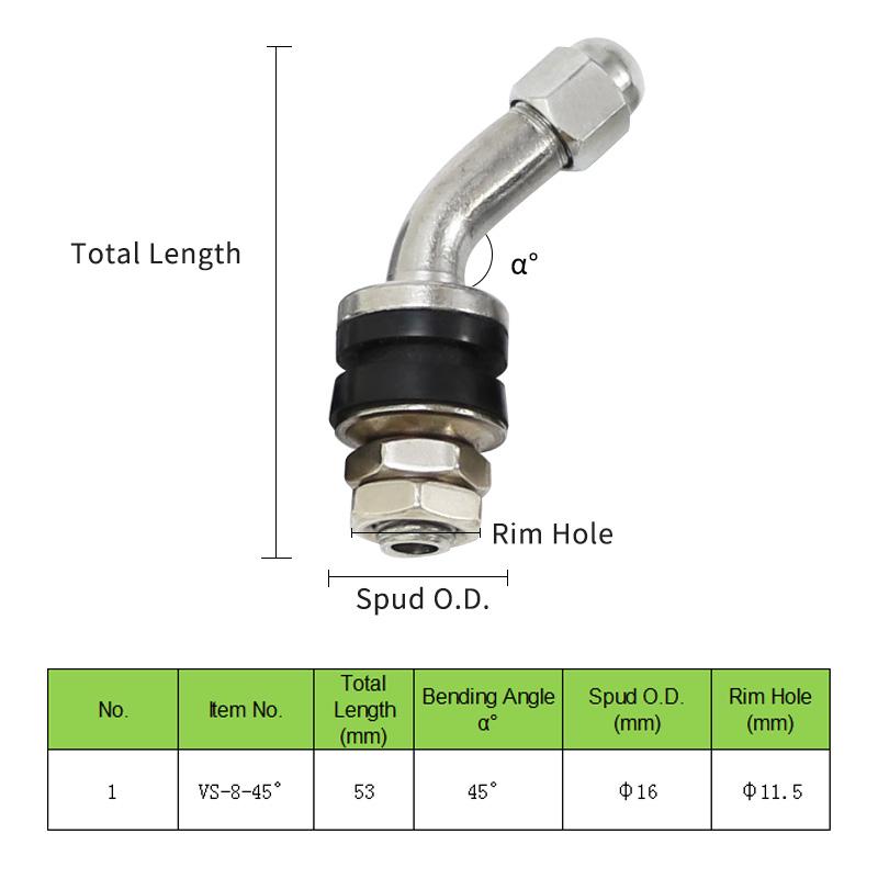 4pcs Clamp-in Car Tyre Valves TR48E V-5 ENKEI Wheels Motorcycle Inner-Mount High-performance Custom Wheels Tubeless Valve Stems