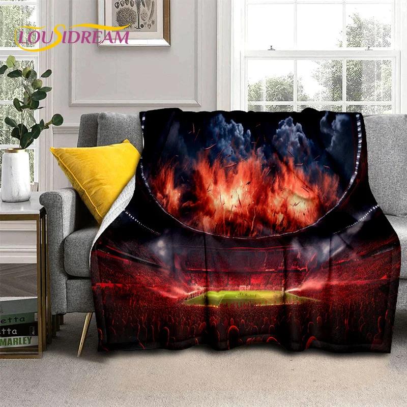 Football Field Soccer Sport Cartoon 29 Style Soft Blanket,Soft Throw Blanket for Home Bedroom Bed Sofa Travel Cover Child Gift