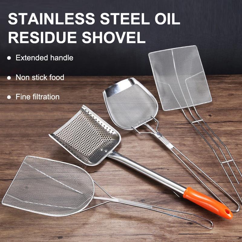 Stainless Steel Fryer Screen French Fries Frame Square Filter Net Encrypt Colander Strainers Shaped Frying Mesh Basket Strainer