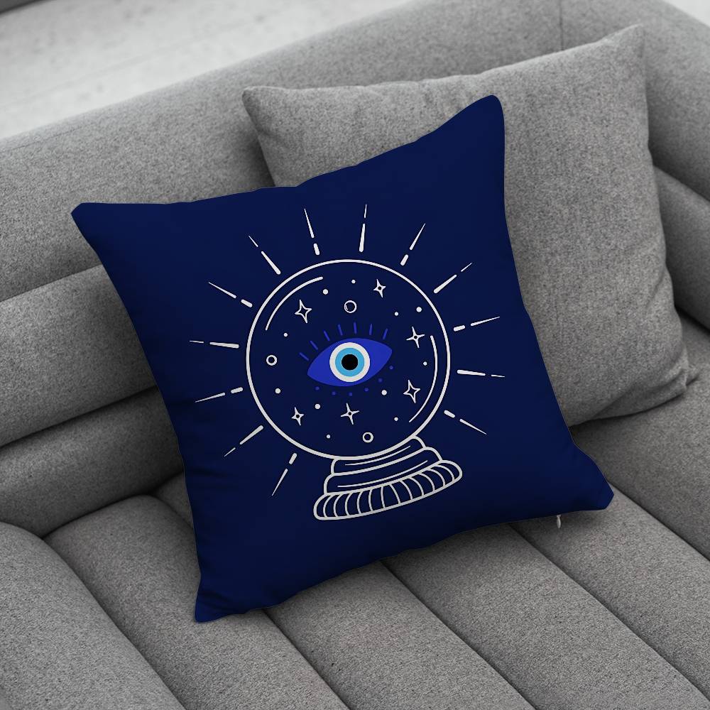 LLucky Blue Evil Eye Pillow Case Pillowcase Home Sofa Cushions Car Cushions Pillowcover Office Pillowshell Pillow