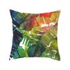 New Tropical Plant Fashionable Leaves Rainforest Pillow Case Cushion Cover Peach Leather Velvet Digital