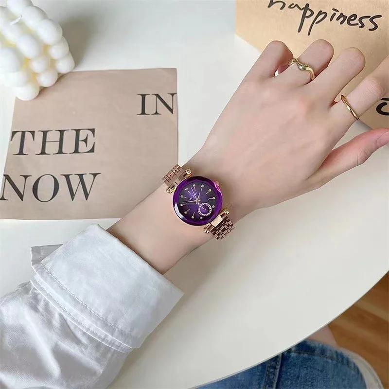 Ladies Watch Luxury Fashion Watch for Women Stainless Steel Quartz Wristwatches Gift