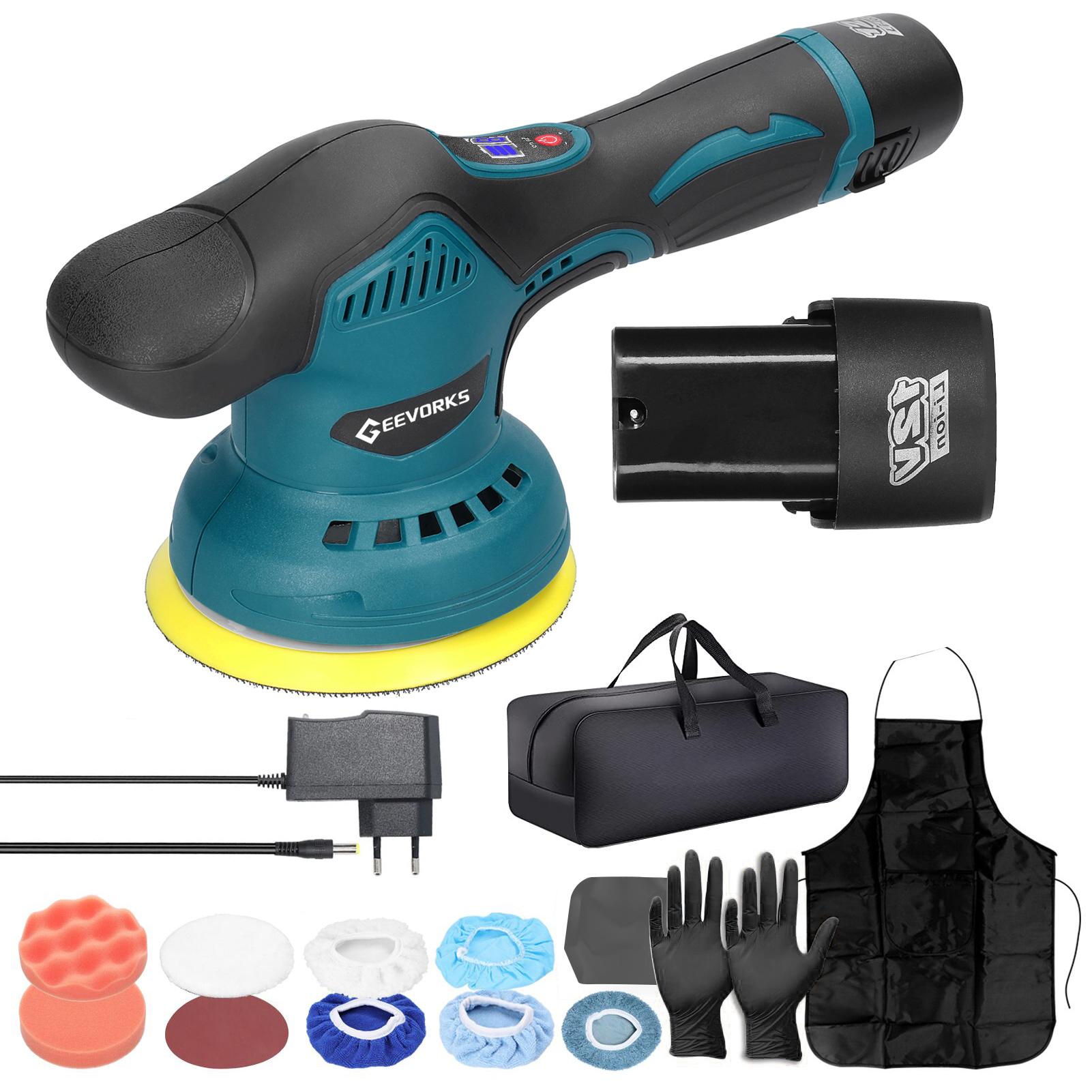 

Бездротова ексцентрикова полірувальна машина для автомобілів, електрична автоматична полірувальна машина, багатофункціональна металообробка дерева EU Plug різнокольоровий