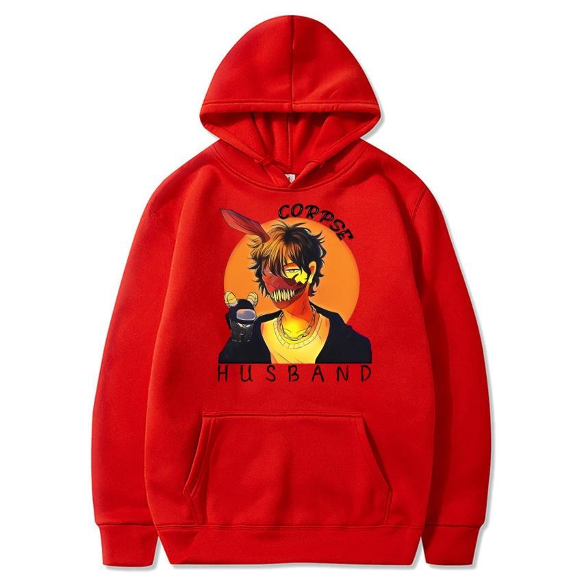 Autumn and Winter Anime Corpse Husband Printed Hoodie Classic Style College Style Men's and Women's Hoodies Fashion Hoodie
