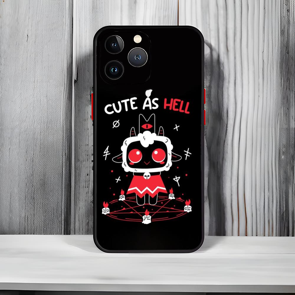 Game C-Cult Of The Lamb Phone Case Black Matte Thin Phone Case For iPhone17 16 15 14 13 ProMax