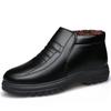 2022 Men Winter Autumn Leather Boots With Fur Winter Men Fashion Ankle Boots Business Casual Man Snow Boots Work Shoes