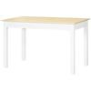 Modern Design Two-Tone Dining Room Table with Large Top 4-6 People In Wood Dim. 119L X 70W X 75H Cm
