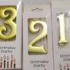 Gold Number Birthday Candles - Large Box Set for Kids' Birthday or Full Moon Party Cake Decorations (10 Boxes)