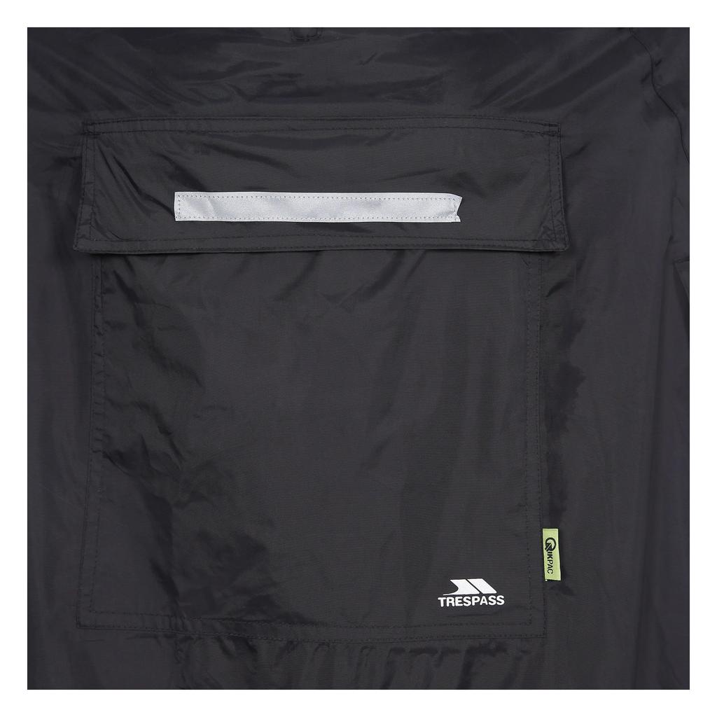 Trespass Qikpac Unisex Hooded Waterproof Packaway Poncho