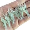 5/10/20pcs Luminous Shrimp-Shaped Fishing Lures with Hooks - Soft Simulation Material, Multi-Pack