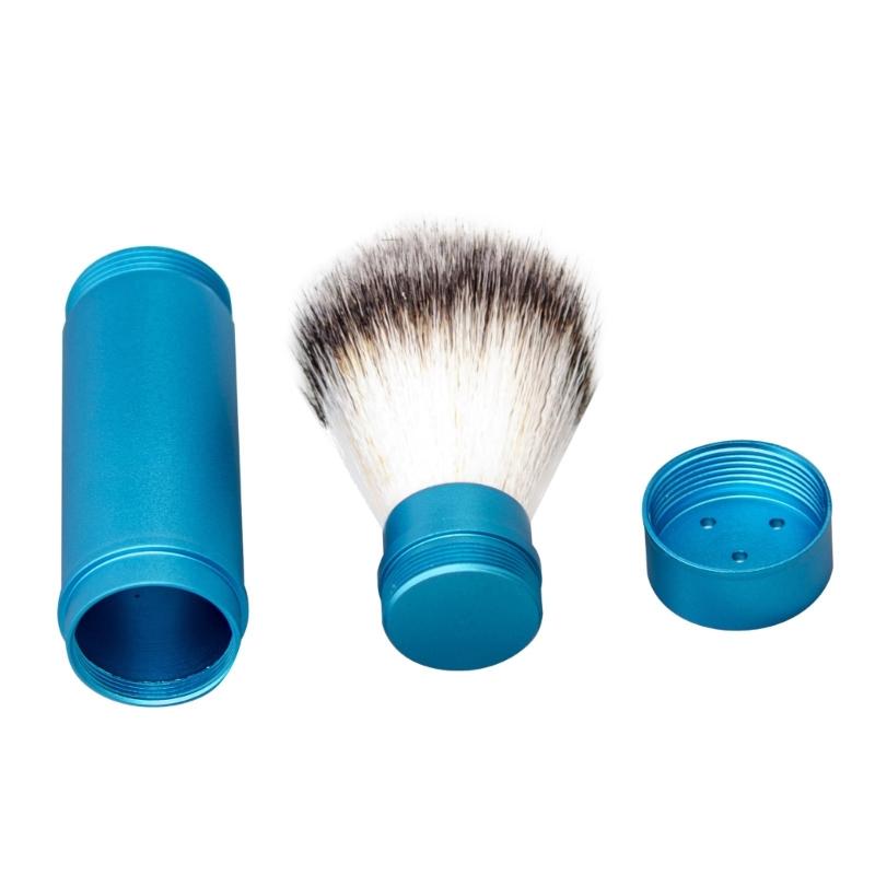 Pennello da Barba da Viaggio Pennello da Barba per Barba Pennello da Rasatura Capelli in Nylon Pennello per Barba Strumento per la Cura della Barba Facile da Usare per Saloni