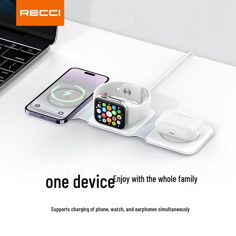 

Recci RCW-36 3-in-1 Foldable 15W Wireless Charger