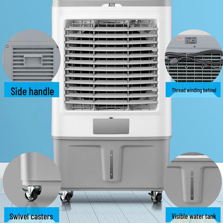 Aux Compact Water-Cooled Air Conditioner Fan for Home and Commercial Use