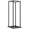 Day and Night - Day and Night Firewood Rack with Black Steel Base 37x37x113 Cm
