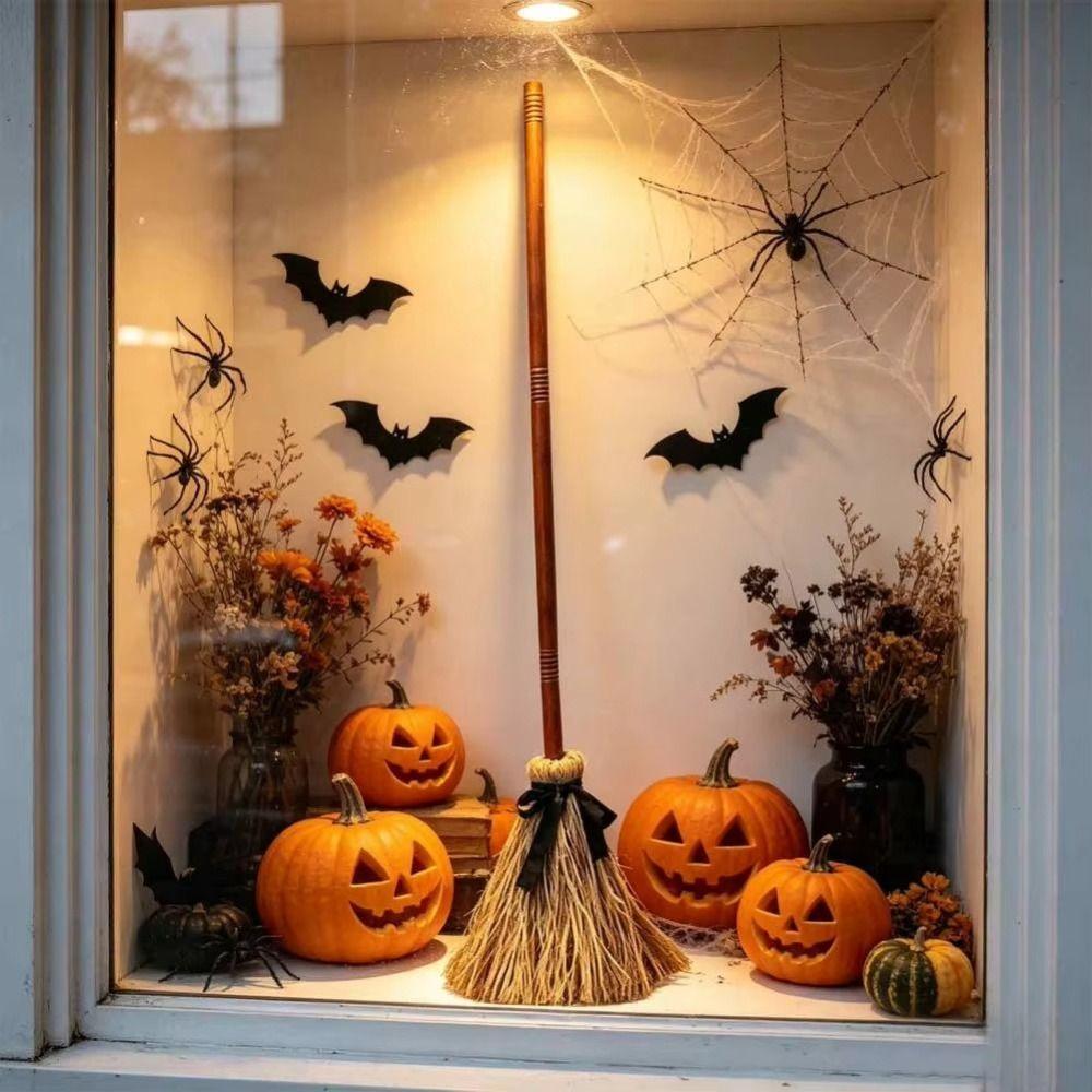 Electric Rotating Floating Broomstick Sound Activated Haunted Dancing Broom  Halloween Party