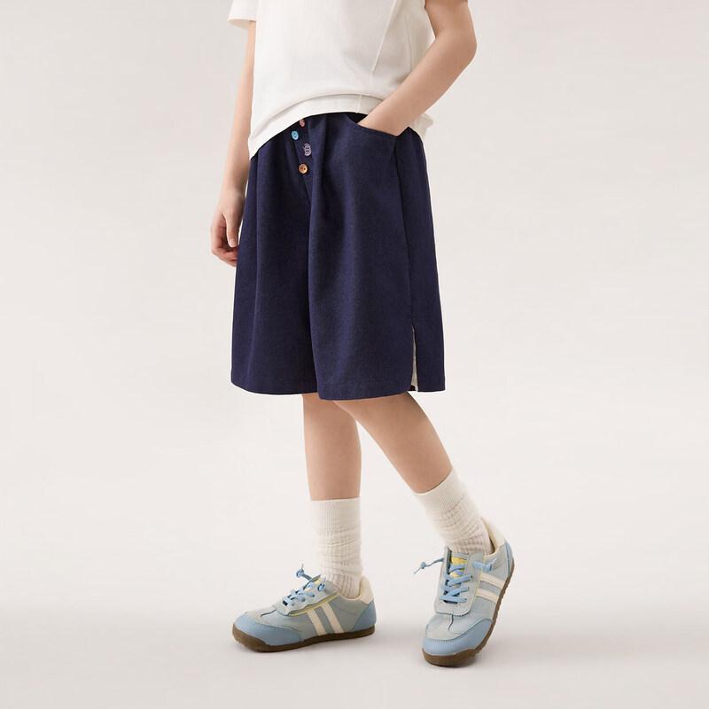 LUSON Girls' Summer Breathable Casual Bermuda Shorts