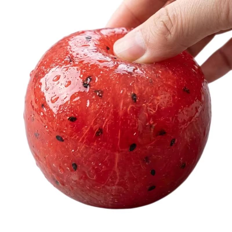 Handgemaakte Watermeloen Slushy Squishy Speelgoed Stressverlichting Knijpspeelgoed Realistisch Fruit Simulatiemodel Squishy Speelgoed Stressbal Cadeaus