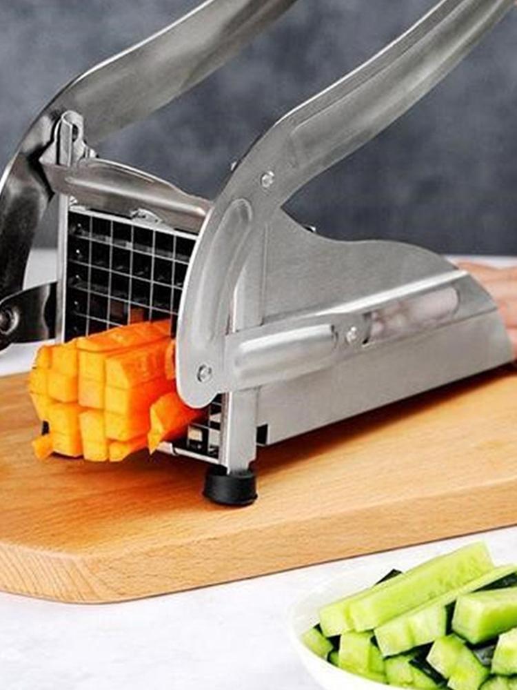 Potato Fry Chopper French Fry Cutter Chopper Replacement Kitchen Gadget Vegetable Cutting Tool for Tomato Onions Zucchini Bell