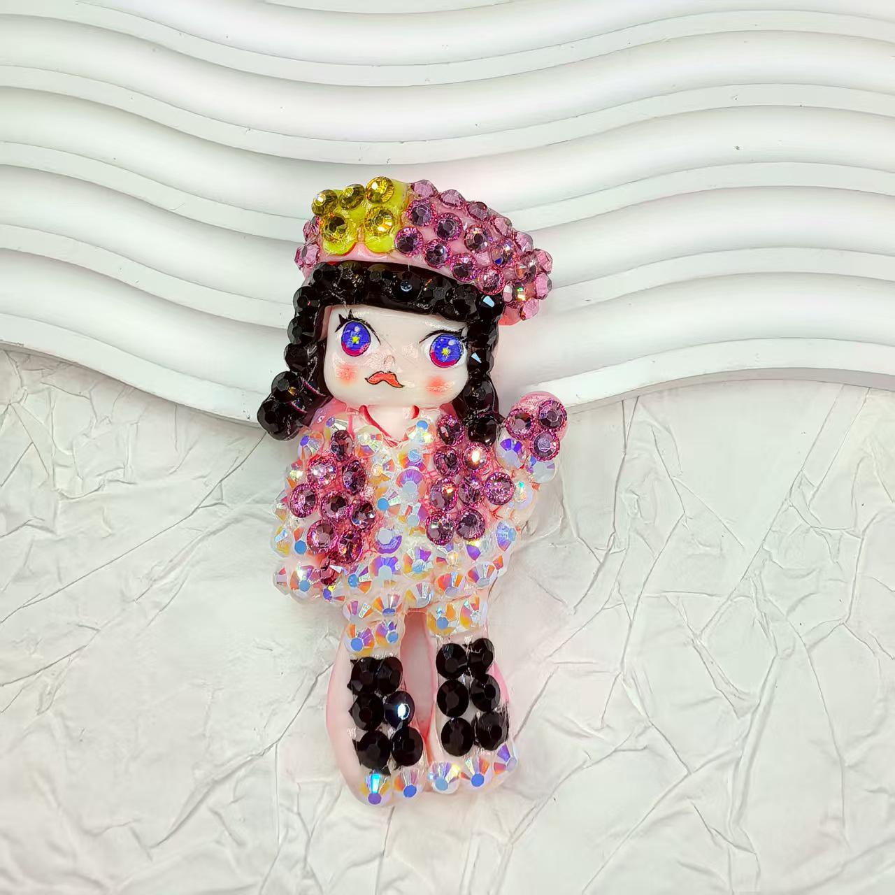 

Sanrio Girls Resin Accessories: DIY Bag Stickers, Phone Case Embellishments, Refrigerator Magnets.