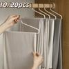 10/20PC Z-Shaped Trouser Rack Goose Type Pants Hanger Opening Goose Shaped Scarf Clothes Rack Wardrobe Storage Rack Hanger