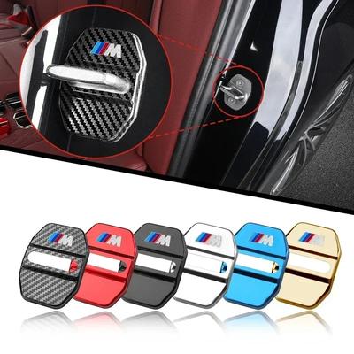 -4PCS Car Door Lock Cover Stickers For BMW 3 5 Series G30 G32 6GT X1 X2 X3 X5 G01 G02 F48 F39 G07 G11 F15 F20 G20 G05 Accessorie