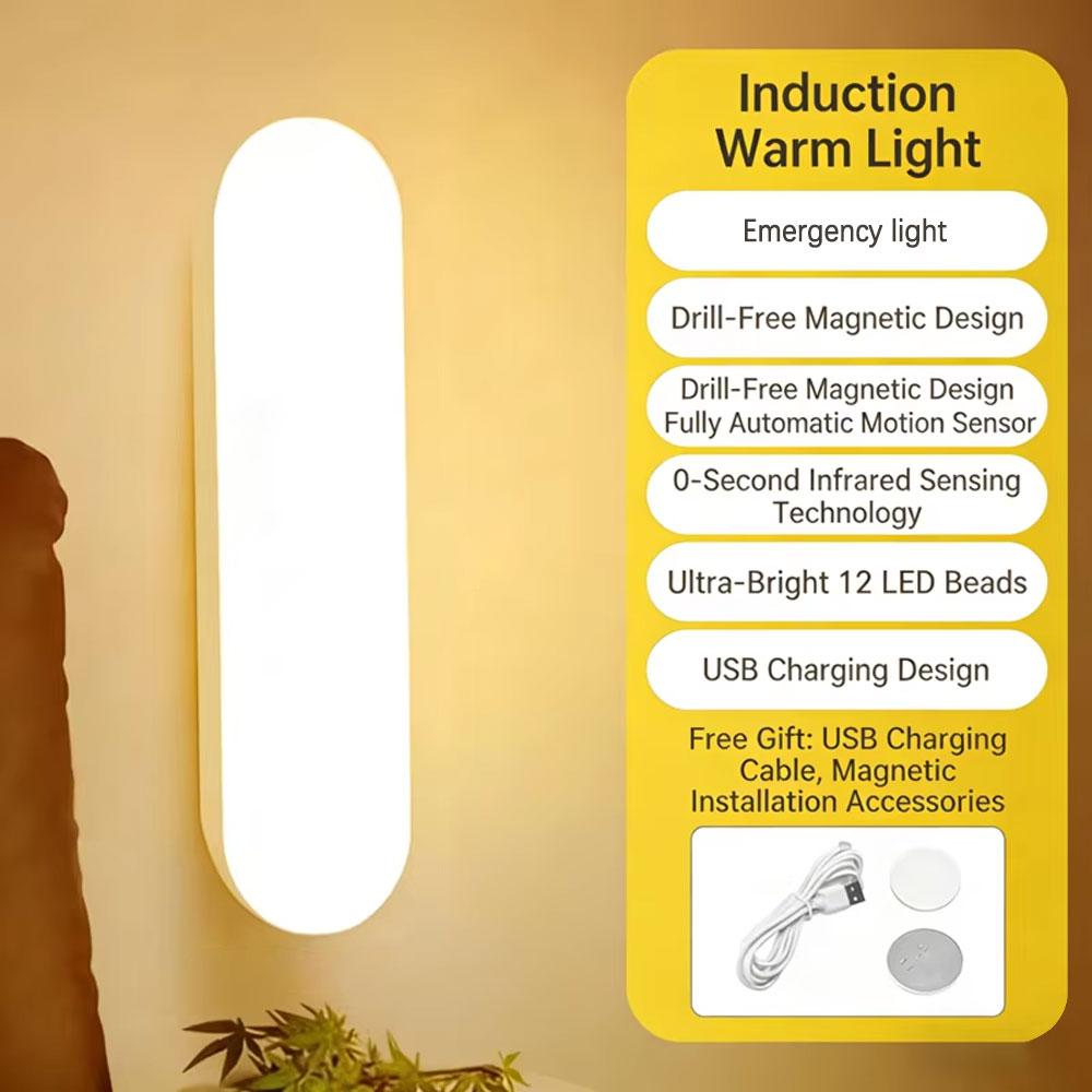 Xiaomi Night Lights Wireless LED Motion Sensor Lamp USB Rechargeable Magnetic For Kitchen Closet Wardrobe Stairs Lighting