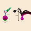 Natural feather plush mouse tumbler resistant to scratching and biting cats to relieve boredom toys and pet supplies