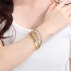 18K Gold-Plated Twisted Knot Stainless Steel Bracelet
