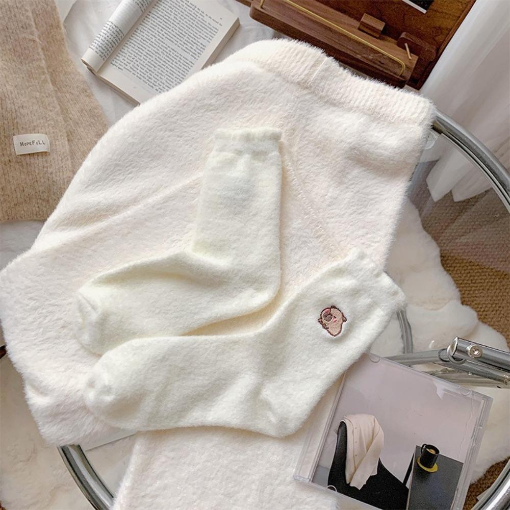 Tykk Gulv Sove Sokk Lue Capybara Midtsokker Fritidssokker Vintersokker Høst Vinter