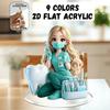 2D Flat Anime Dentist Acrylic Standee 9 Colors Available, Home Dental Clinic Decor Gift For Dentist Dental Hygienist Anime Fans