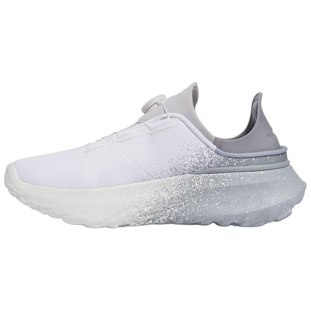 Under Armour Abrasion Resistant Breathable Low top Running Shoes Men's White Gray Sneakers 6003918-100