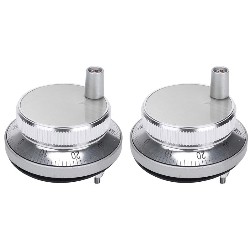

A84E-2X Hand Wheel Handle Kit 5V Manual Pulse Generator Cnc Machine Tool Rotary Encoder Electronic Hand Wheel,60Mm