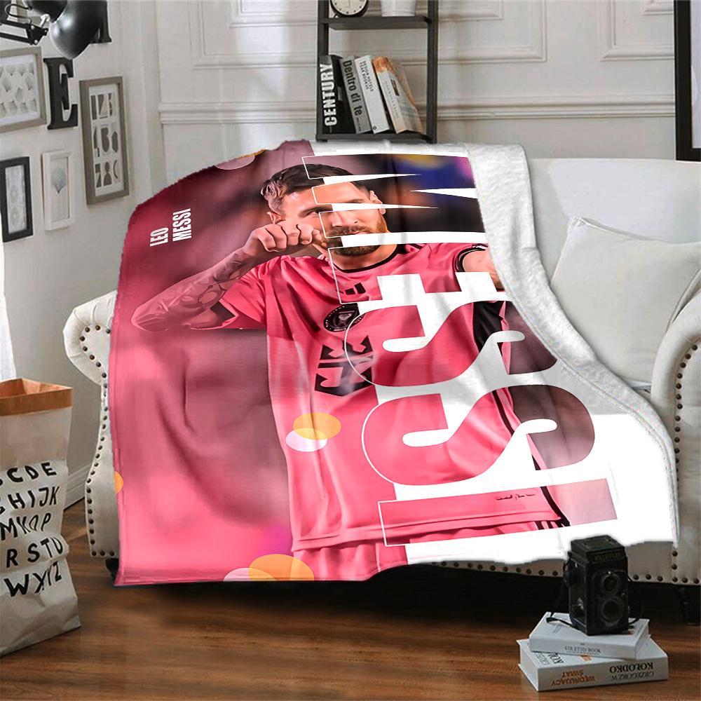 Moisai Pink Jersey Blanket Ultra-Soft Great for Picnics Chair Office for All Seasons Stylish Decor Best Holiday Gift for Friends Family