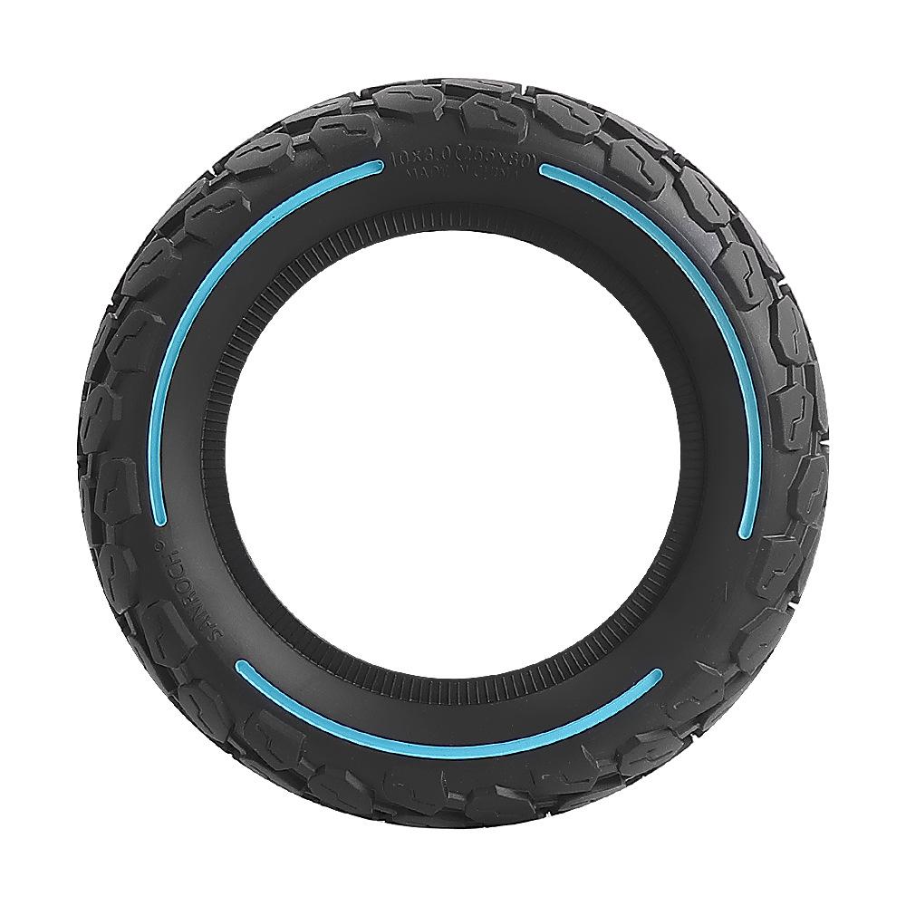 10X3.0 255x80 Solid Rubber Tire for ZERO10X/Kugoo Electric Scooter - Honeycomb Puncture-Proof Design
