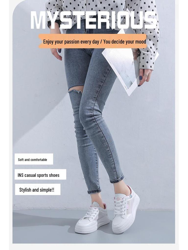 Women's White Mesh Running Shoes - Spring/Summer 2025: Versatile, Casual, Breathable, Lightweight.