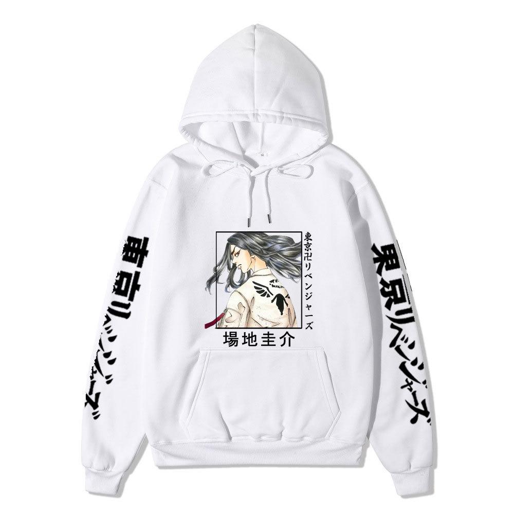 Tokyo Revengers Baji Keisuke Unisex Fleece Hoodie Autumn Winter Anime Character Print Long Sleeve Casual Pullover Sweatshirt