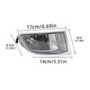 For Toyota Land Cruiser Prado 120 2002-2007 2008 2009 Fog Lights Led Headlight Clear Lens Fog Lamp Cover Grill Bezel Accessories