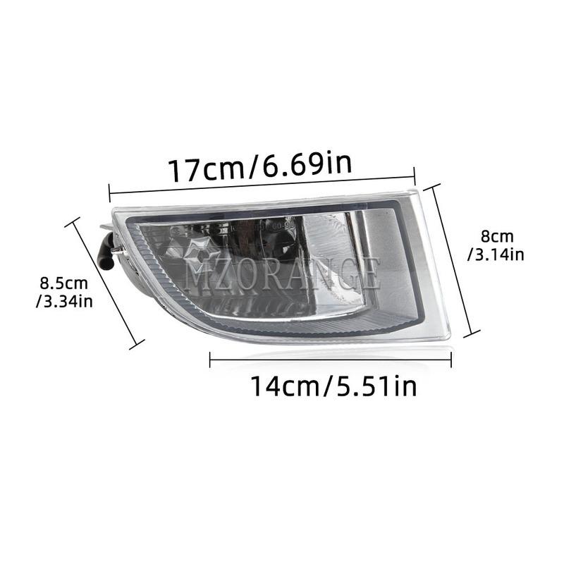 For Toyota Land Cruiser Prado 120 2002-2007 2008 2009 Fog Lights Led Headlight Clear Lens Fog Lamp Cover Grill Bezel Accessories