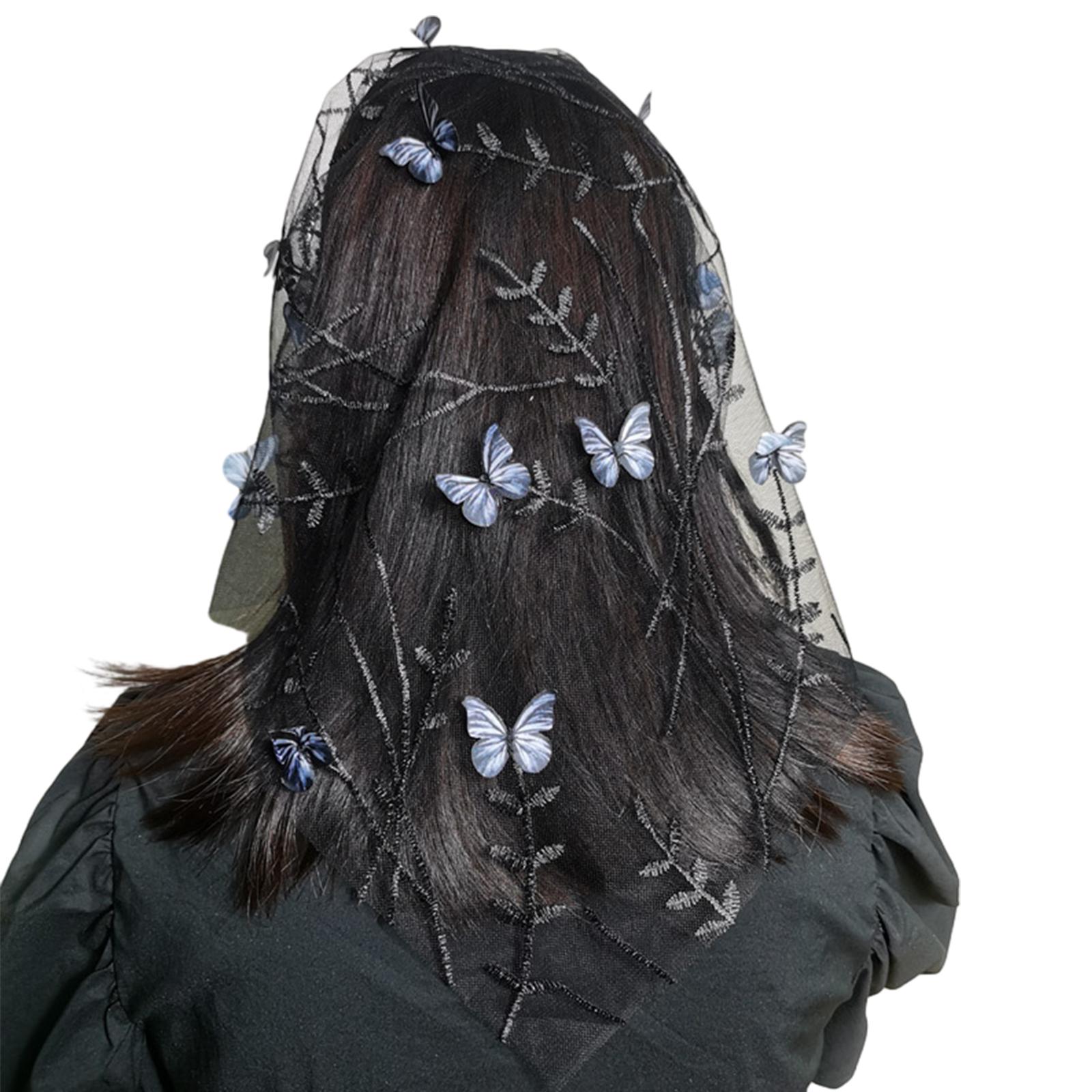 

Мантилья Кружевная вуаль для церкви для невест Цветочная католическая вуаль Головной убор Свадебный головной убор Латинский платок Головной убор 2