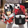 B-27 Anime Akatsuki Itachi Schwarze Hülle für Samsung S24 S23 S22 S21 S20 FE S10 Lite Ultra S7 S8 S9 Plus A05S A11 A12 A13 A15 A22 A24 A25 A32 A52 A71 5G