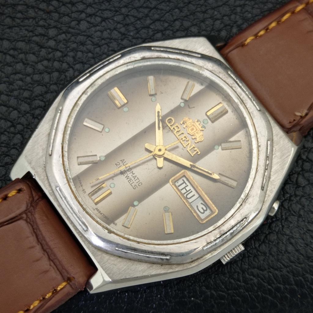 Orient AUTOMATIC 46941 VINTAGE JAPAN MENS ORIGINAL DIAL WATCH A704890-1