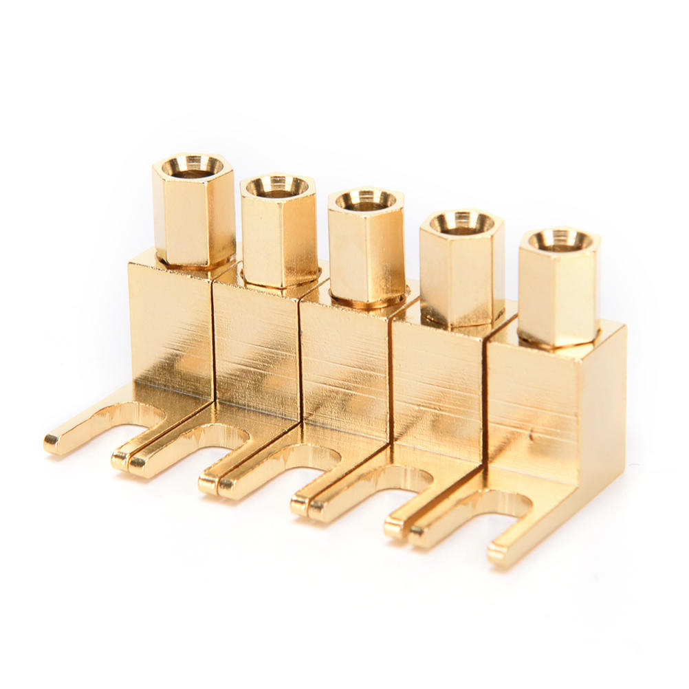 

5X Banana To Spade Adapter Plug Speaker Cable Connector 4Mm Sale